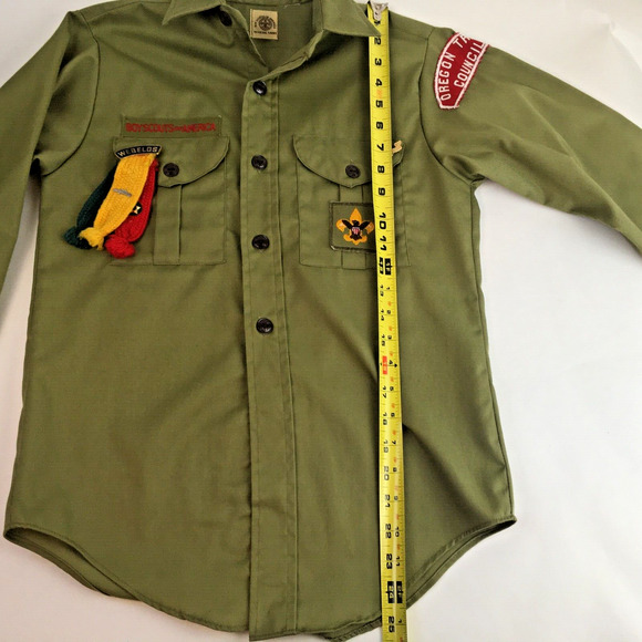 BSA Boy Scouts Official Shirt Long Sleeve Webelos tri color 3 pins - Picture 6 of 16